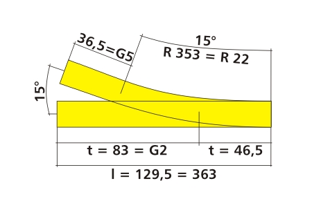  Geometry of 83816 RH Turnout